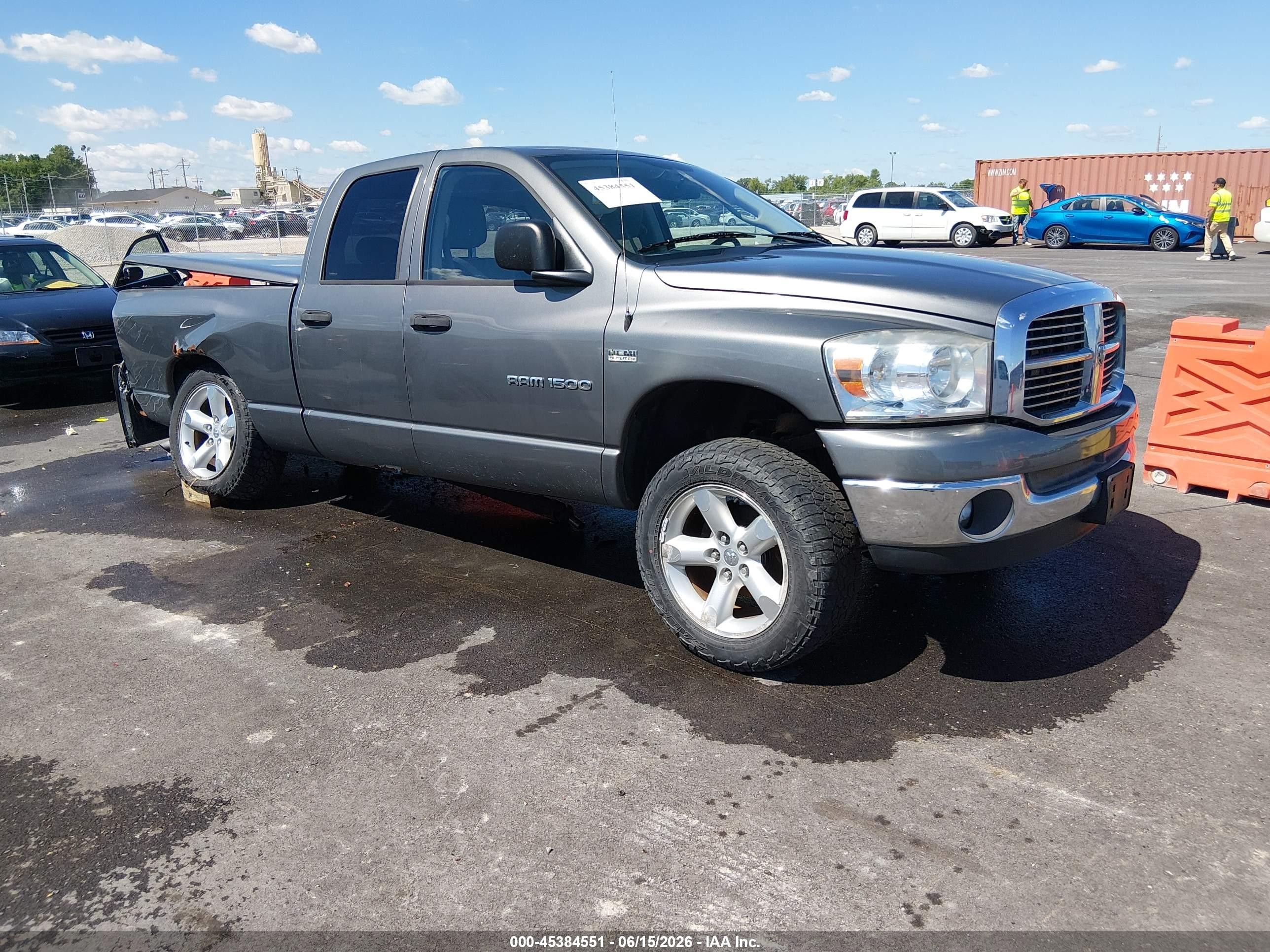 2007 Dodge Ram 1500 Slt/trx4 Off Road/sport Gray vin: 1d7hu18227s185451