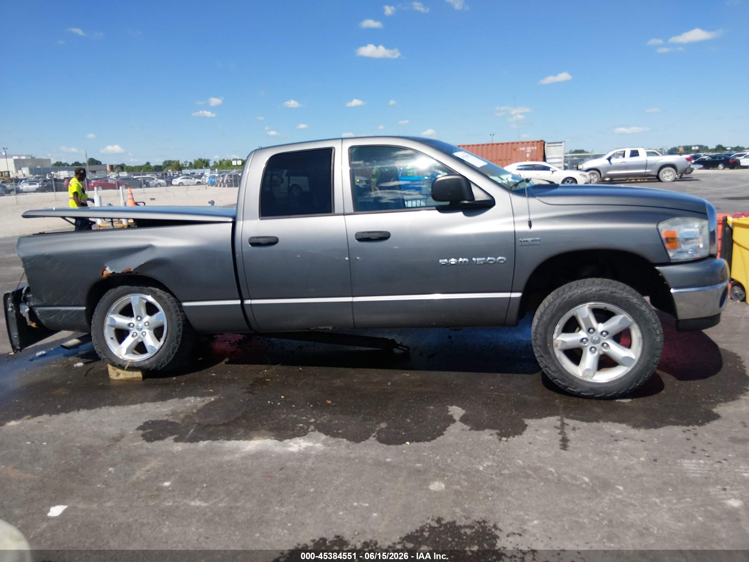 2007 Dodge Ram 1500 Slt/trx4 Off Road/sport Gray vin: 1d7hu18227s185451