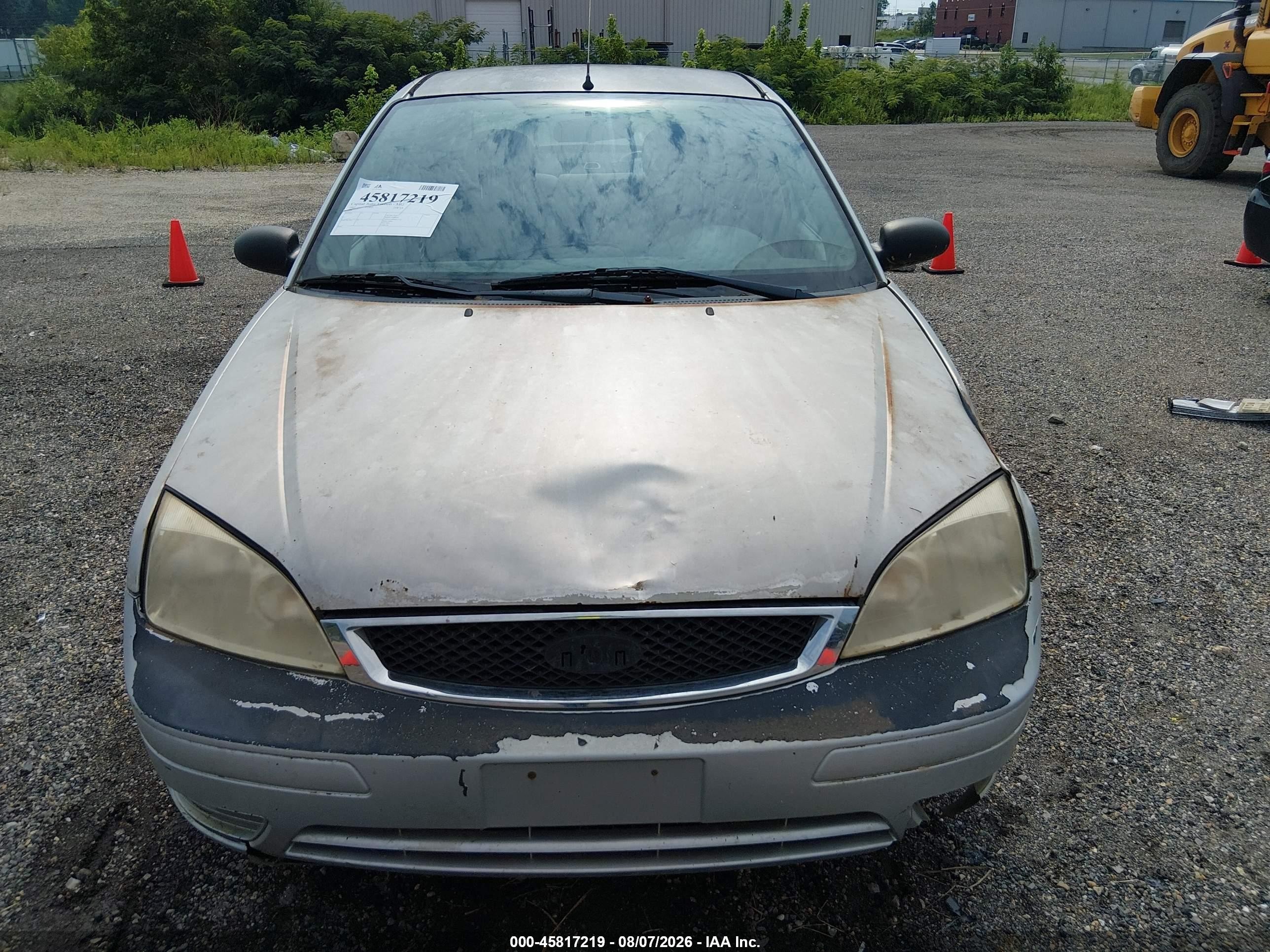 2007 Ford Focus S/se/ses Серебряный vin: 1fafp34n37w279843