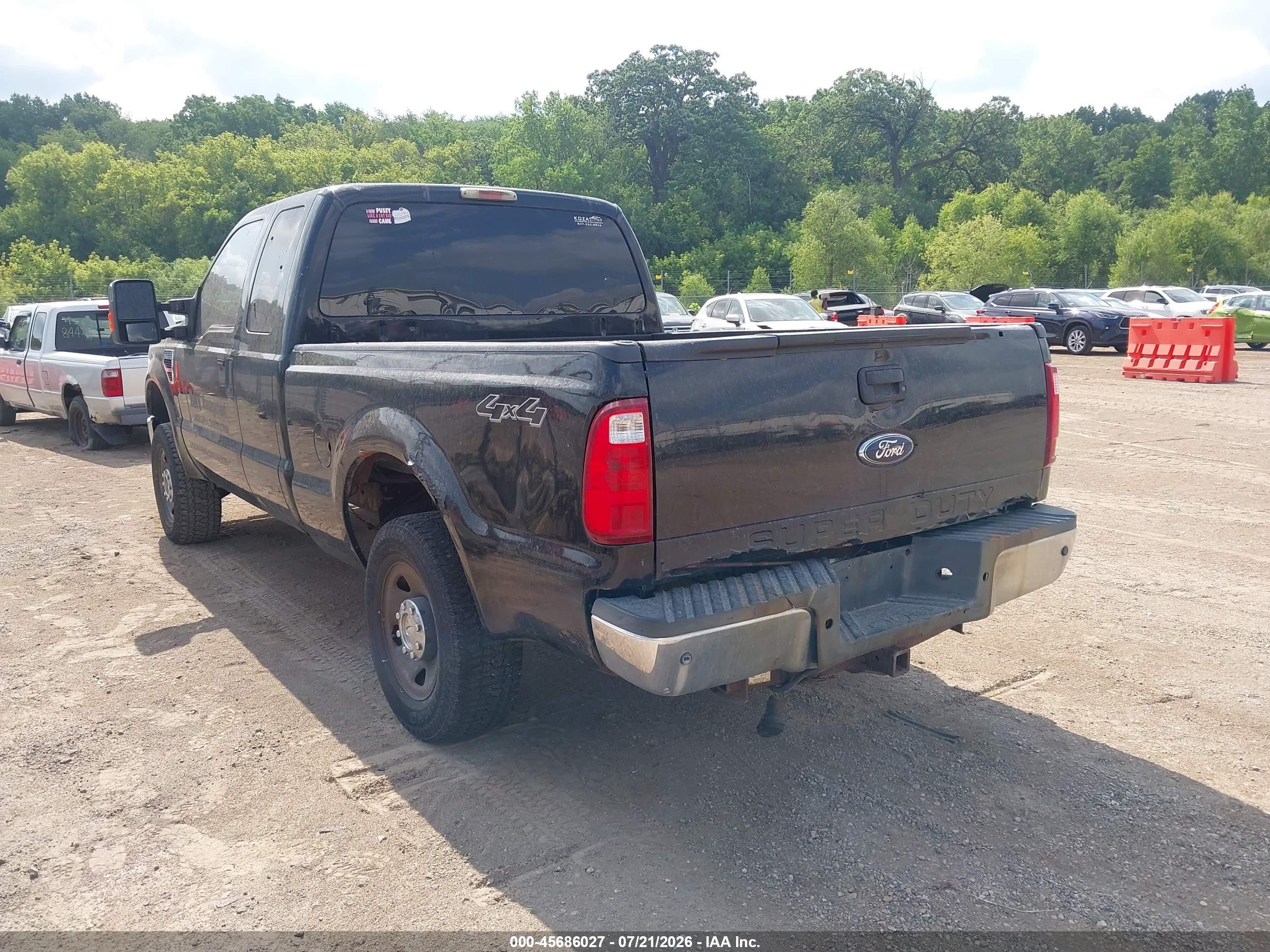 2010 Ford F250 Super Duty Black vin: 1ftsx2b57aea91572