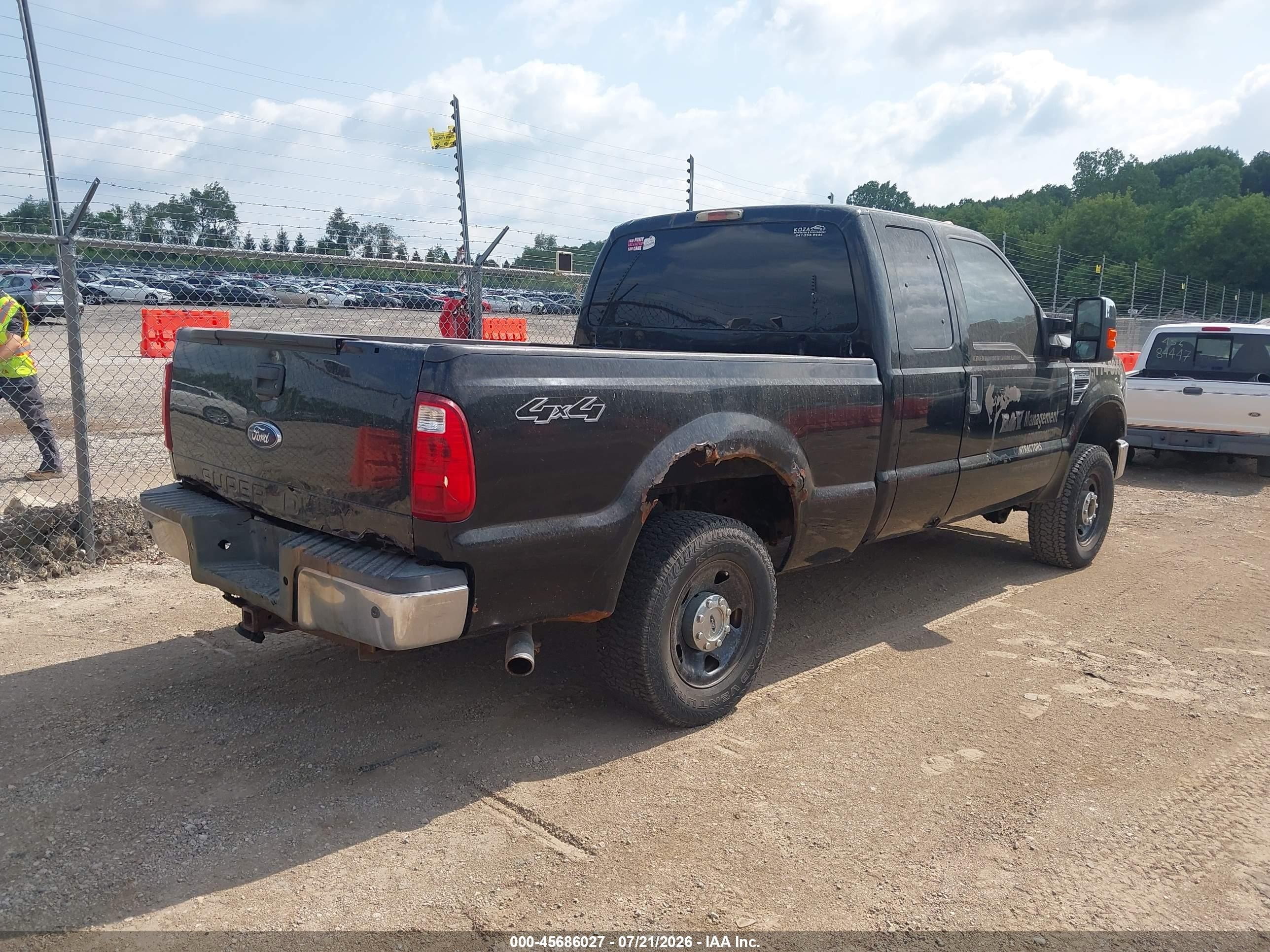 2010 Ford F250 Super Duty Black vin: 1ftsx2b57aea91572