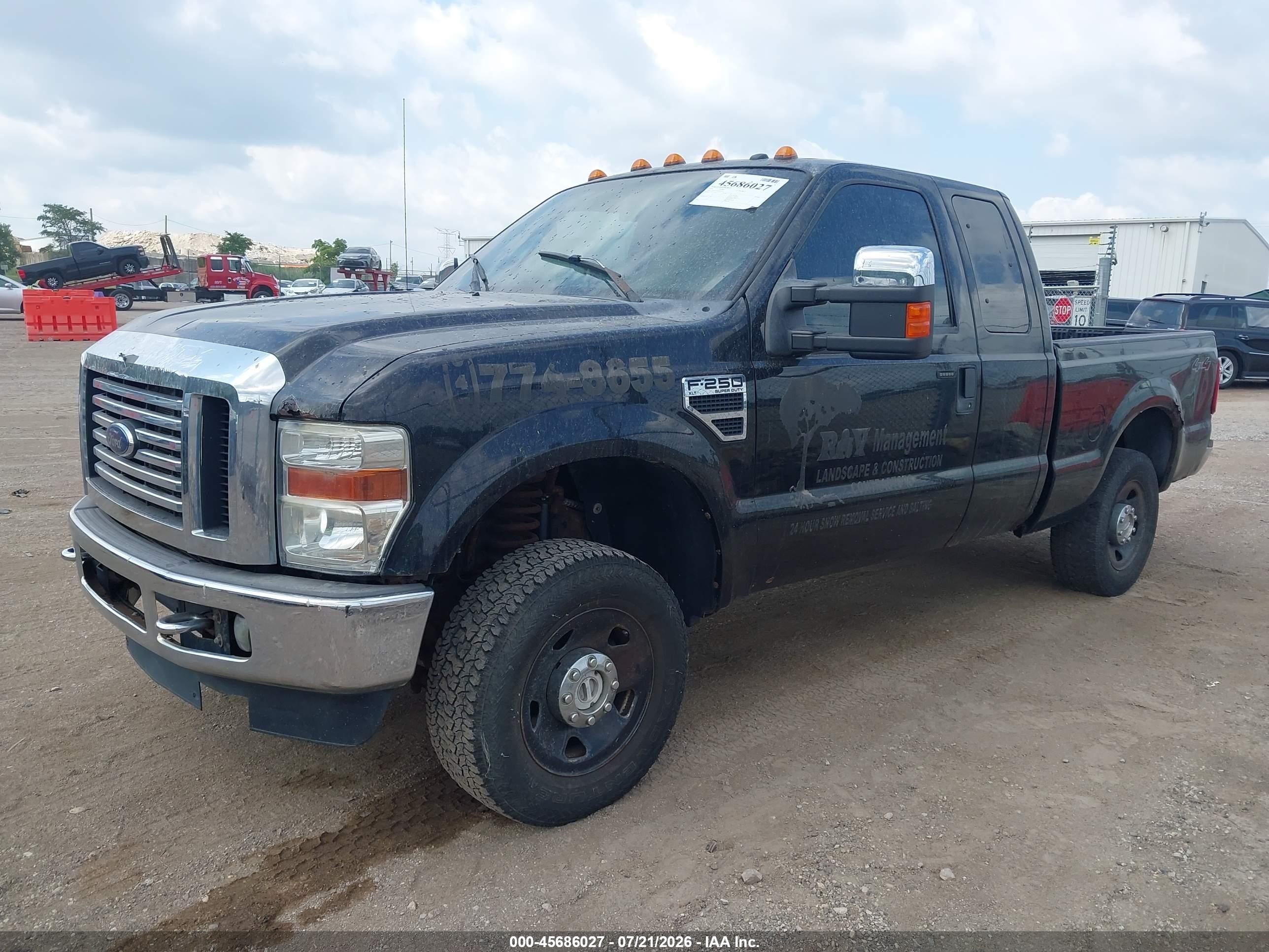 2010 Ford F250 Super Duty Black vin: 1ftsx2b57aea91572