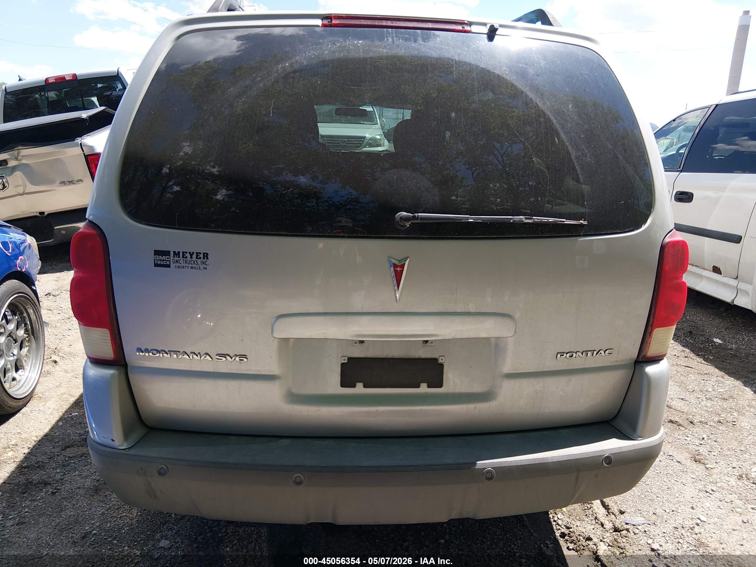 2005 Pontiac Montana Sv6 Silver vin: 1gmdv33l65d235198