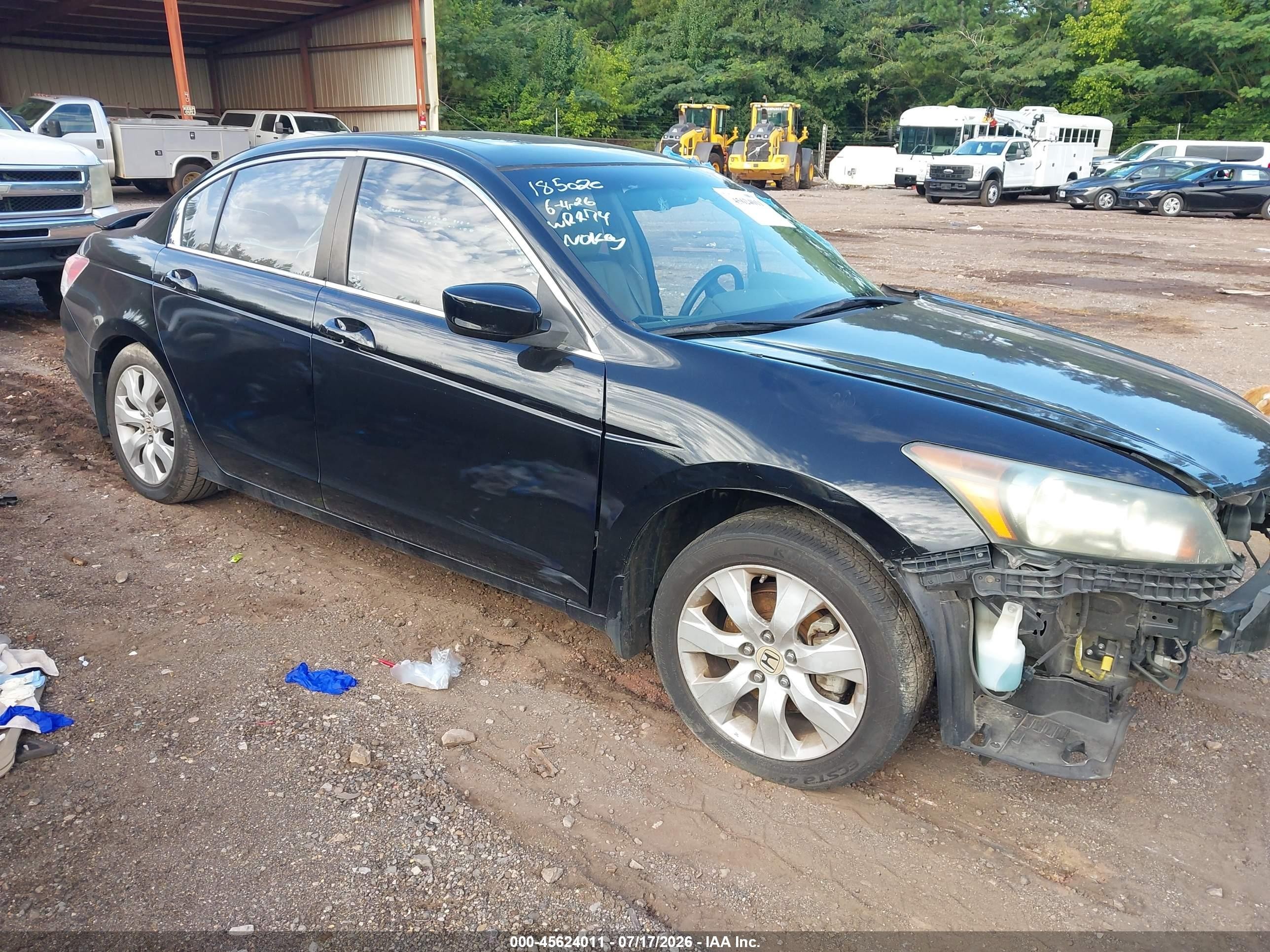 2010 Honda Accord 2.4 Ex-l Black vin: 1hgcp2f84aa136663