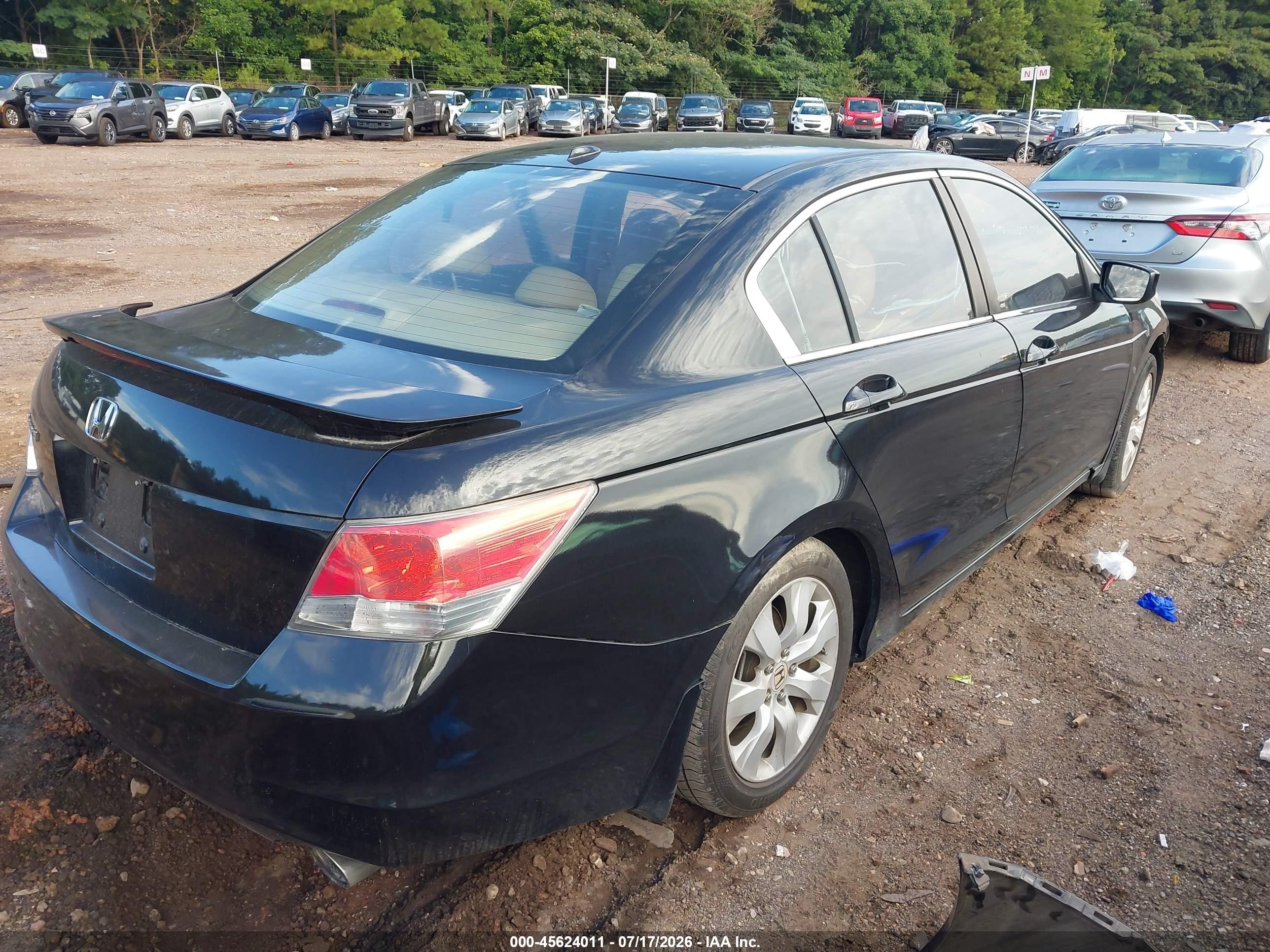 2010 Honda Accord 2.4 Ex-l Black vin: 1hgcp2f84aa136663