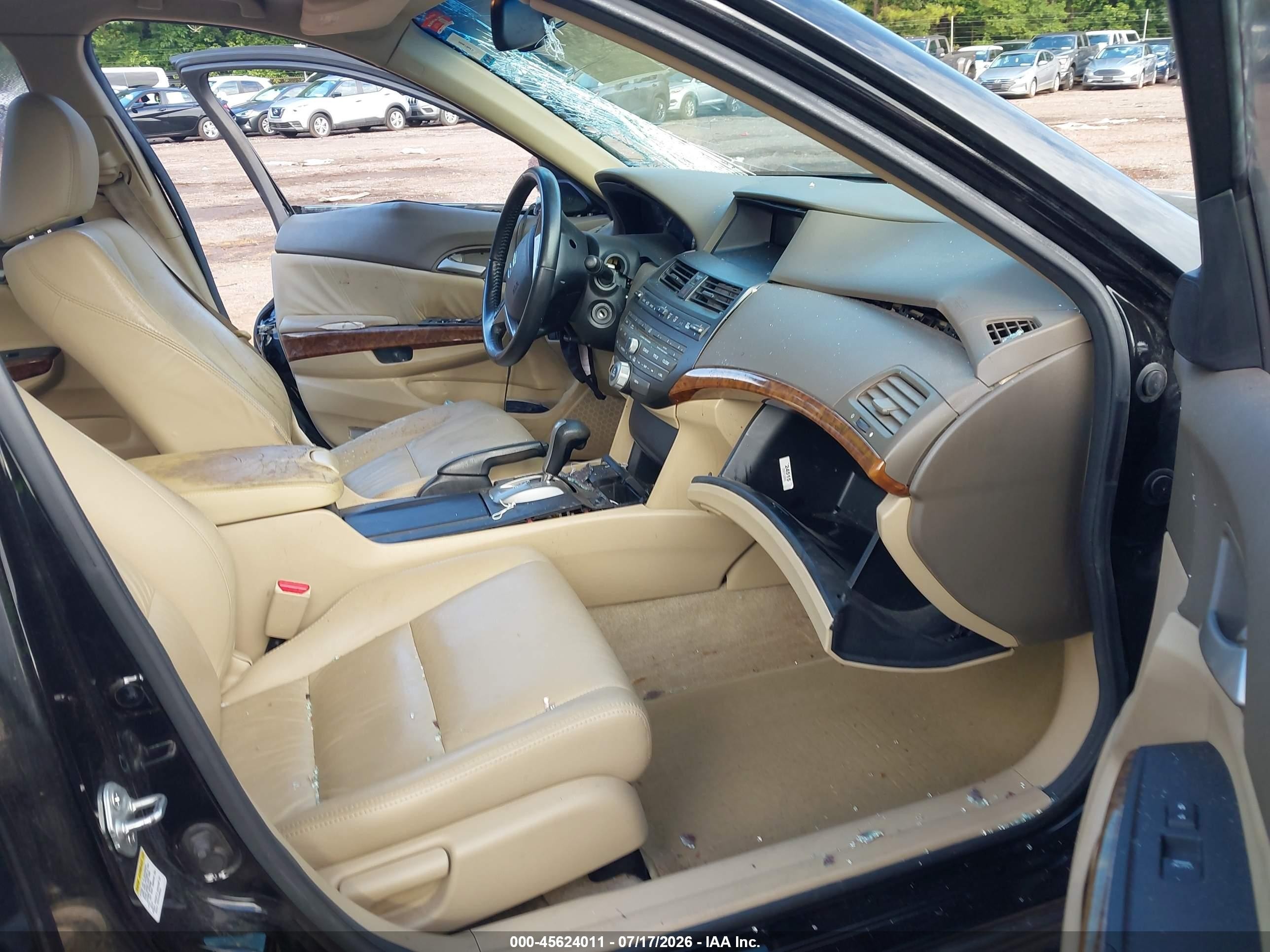 2010 Honda Accord 2.4 Ex-l Black vin: 1hgcp2f84aa136663
