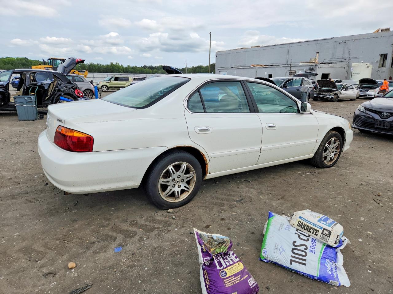 2001 Acura 3.2tl White vin: 19UUA56691A027895