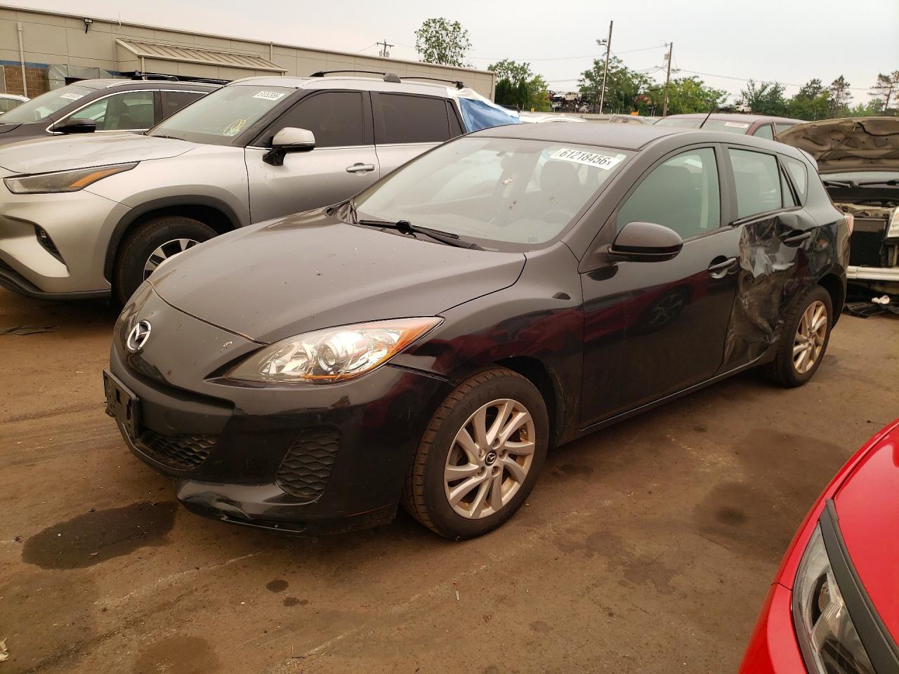 2013 Mazda 3 I Black vin: JM1BL1LP8D1747490
