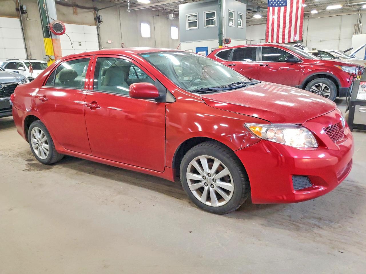 2009 Toyota Corolla Le Red vin: 2T1BU40E99C043237