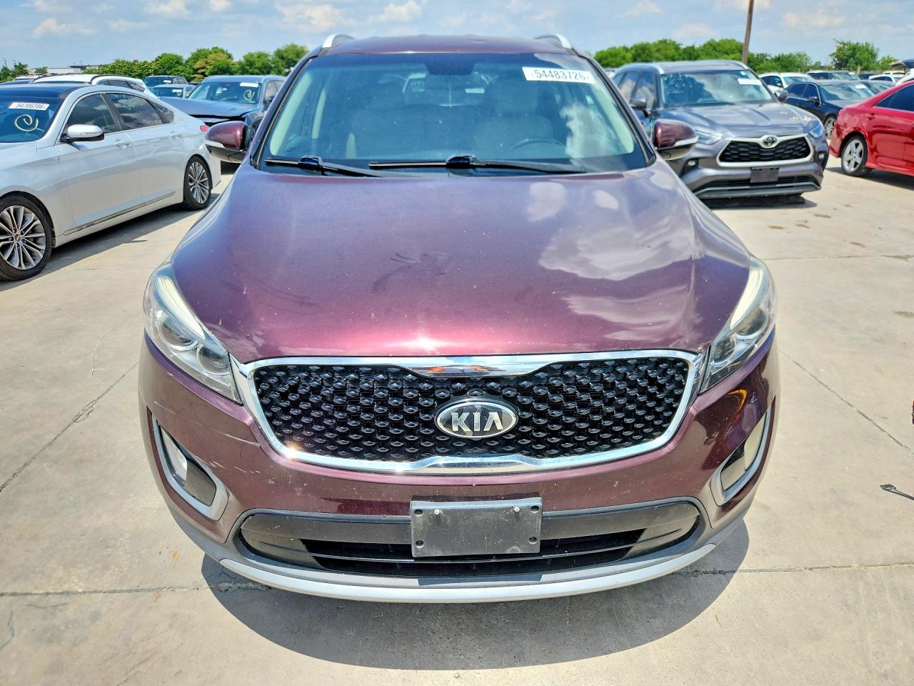 2017 Kia Sorento Ex Темно-бордовый vin: 5XYPH4A53HG204077