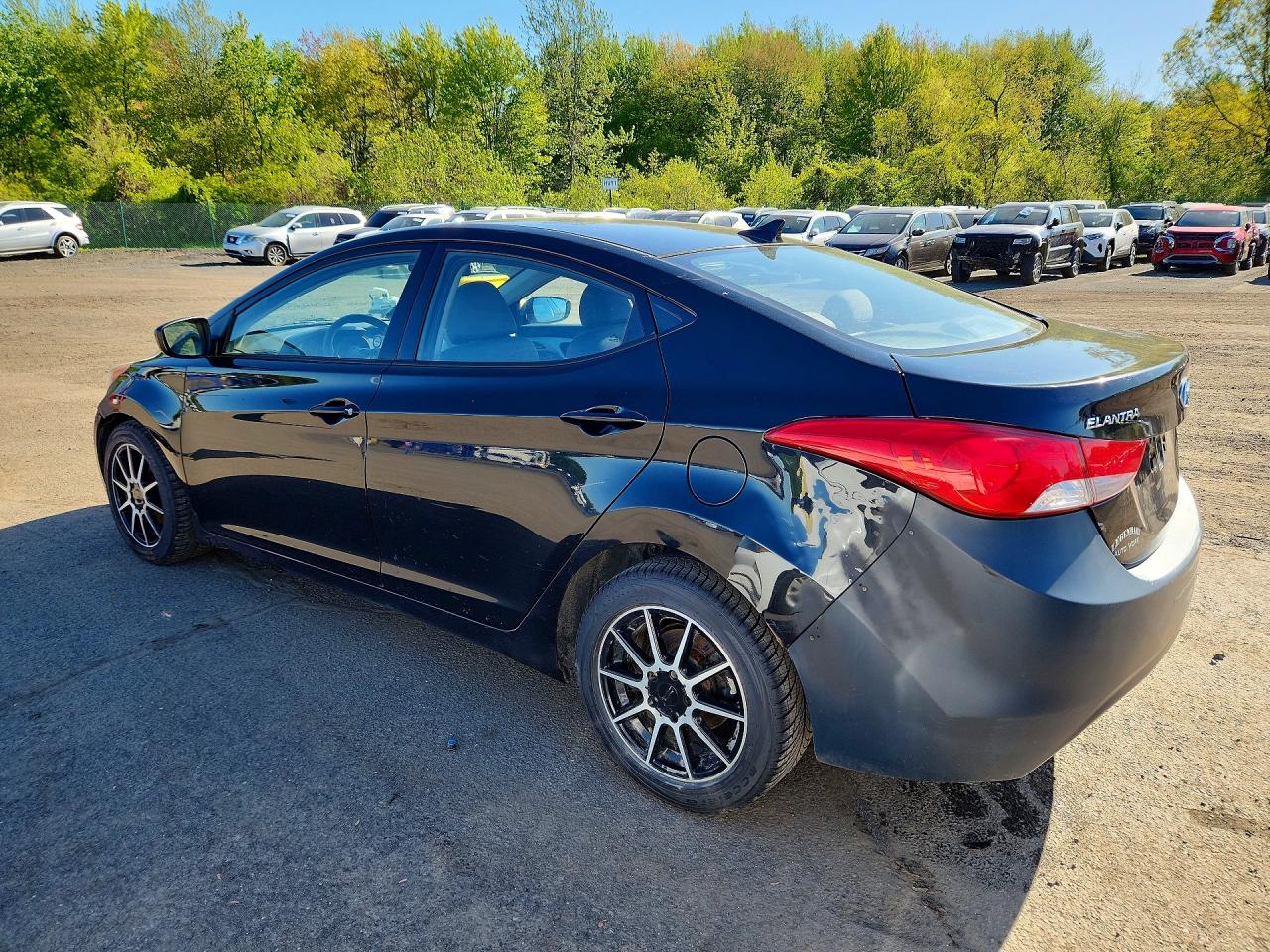 2013 Hyundai Elantra Gls Black vin: 5NPDH4AE2DH217117