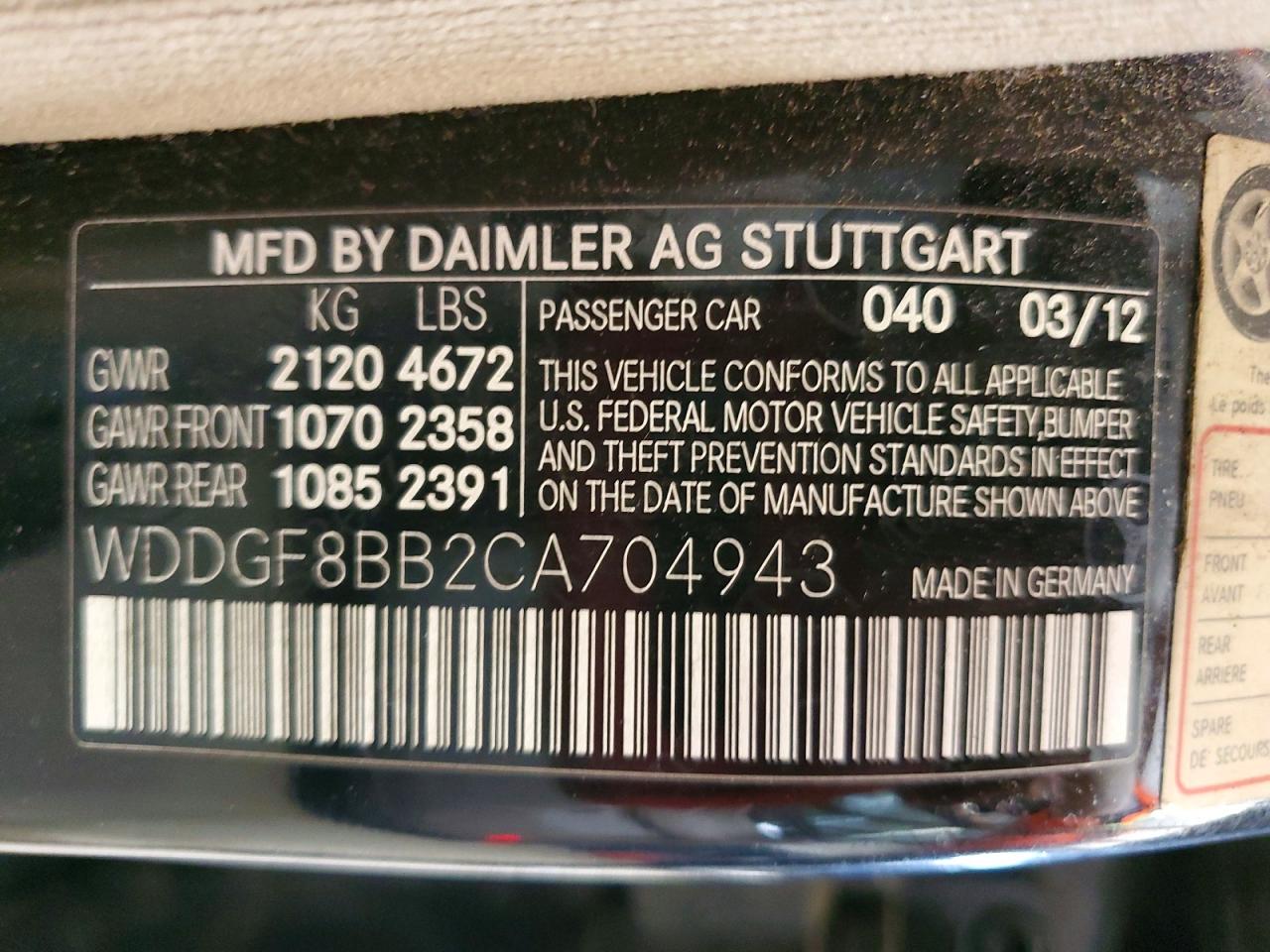 2012 Mercedes-benz C 300 4matic Black vin: WDDGF8BB2CA704943