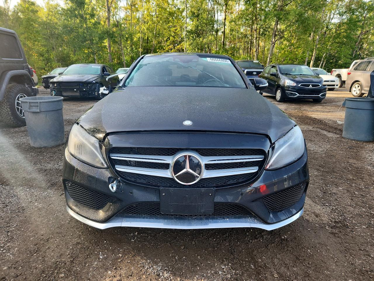 2015 Mercedes-benz C 400 4matic Black vin: 55SWF6GB3FU063296