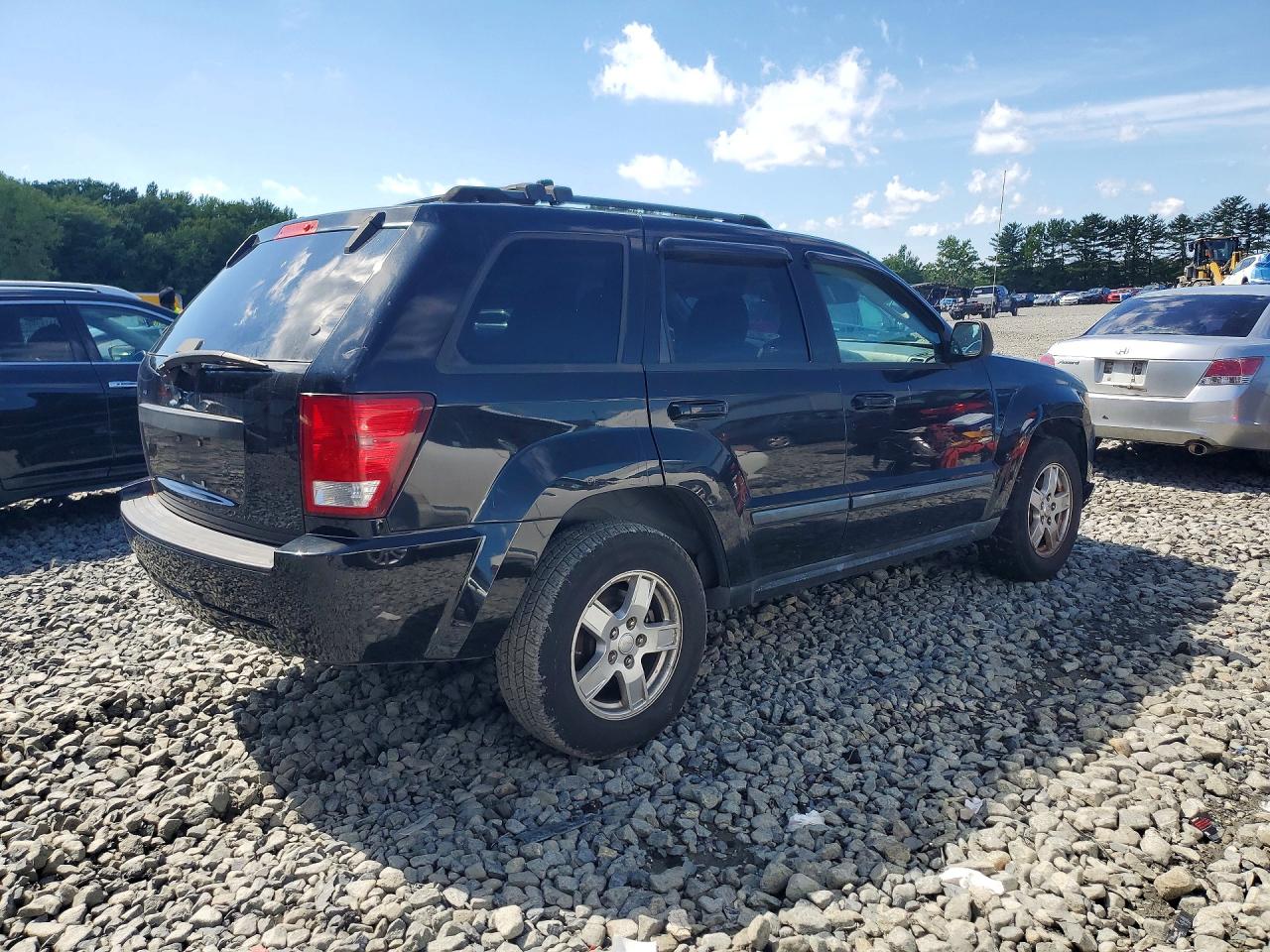 2007 Jeep Grand Cherokee Laredo Black vin: 1J8GR48K97C623832