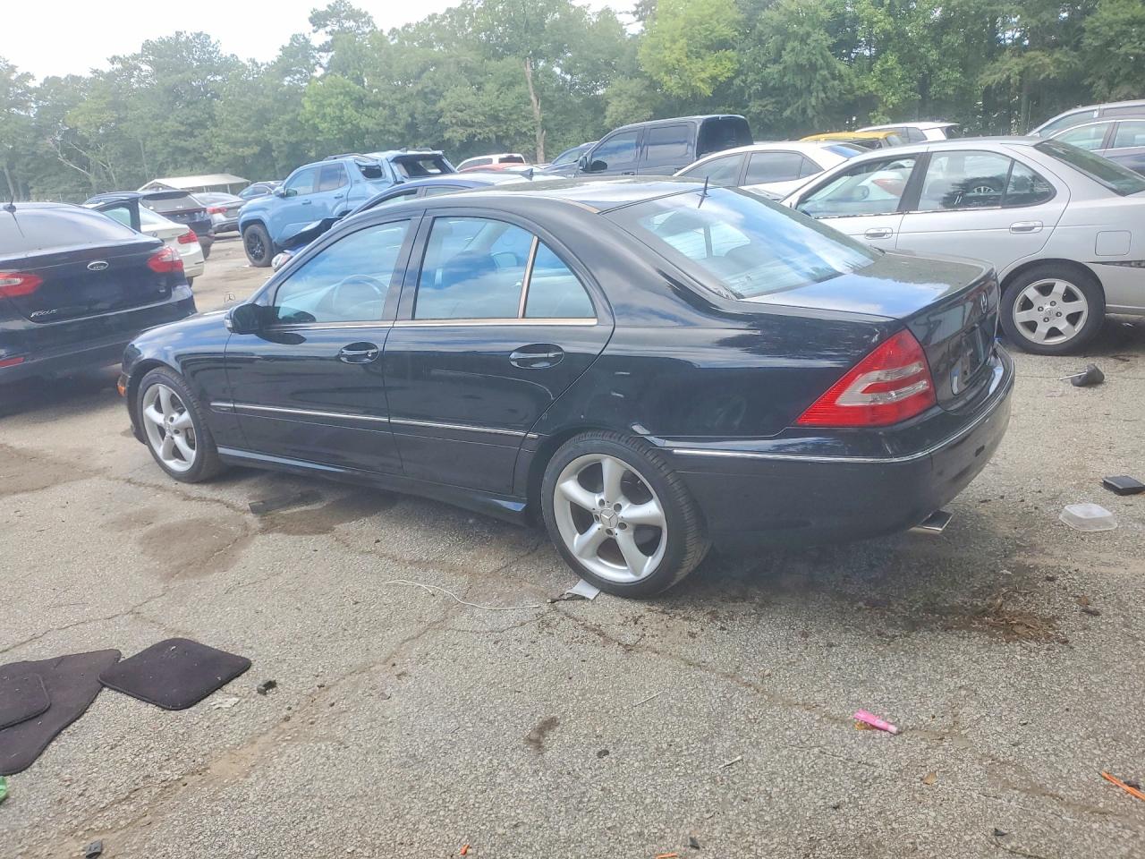 2006 Mercedes-benz C 230 Черный vin: WDBRF52H66F743594