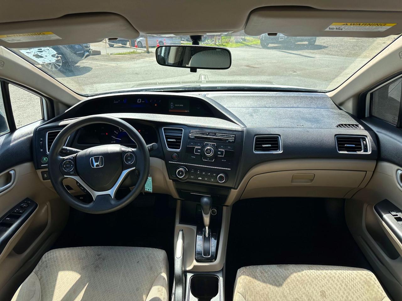 2015 Honda Civic Lx White vin: 19XFB2F50FE287052