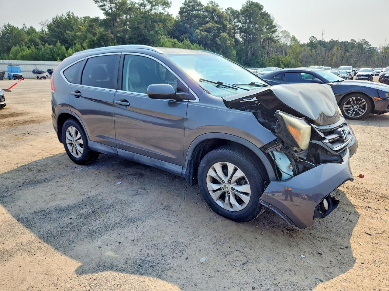 2013 Honda Cr-v Exl Gray vin: 2HKRM3H70DH520657