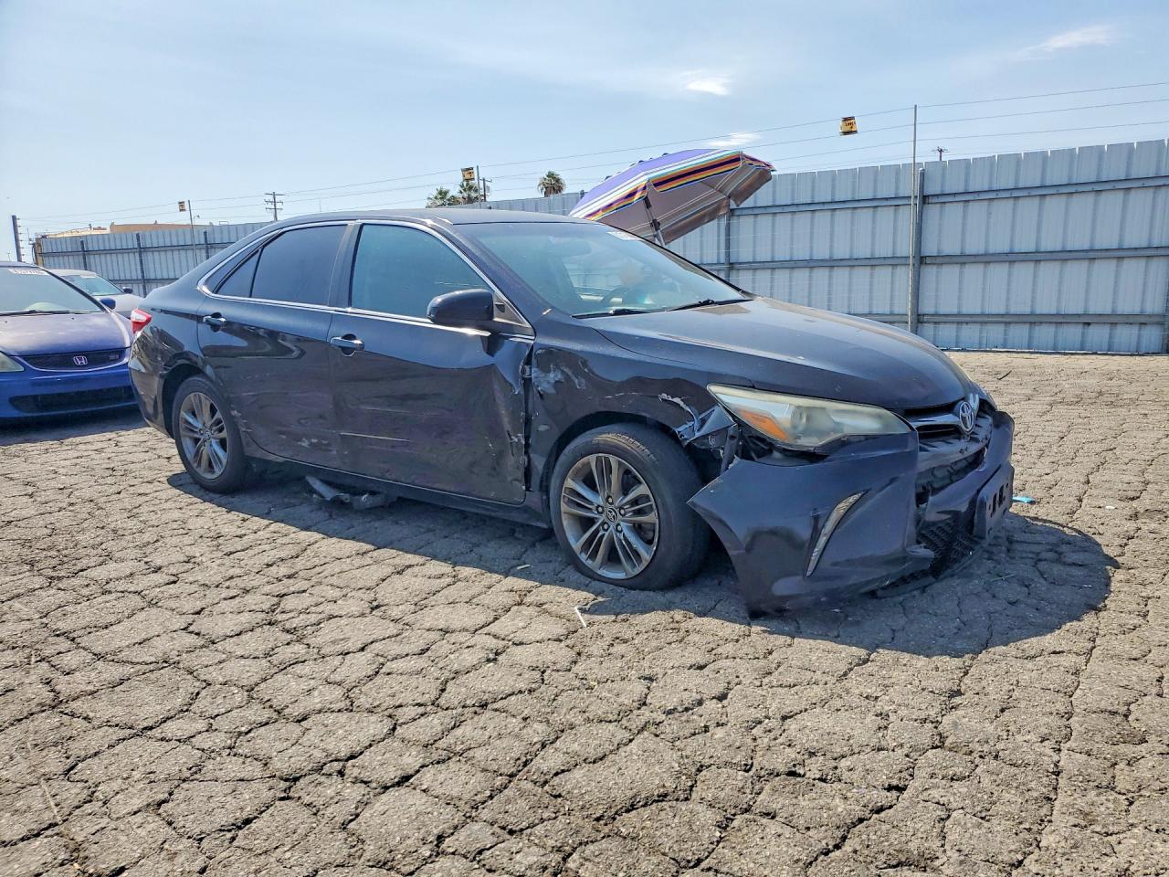 2015 Toyota Camry Se Black vin: 4T1BF1FK7FU044306