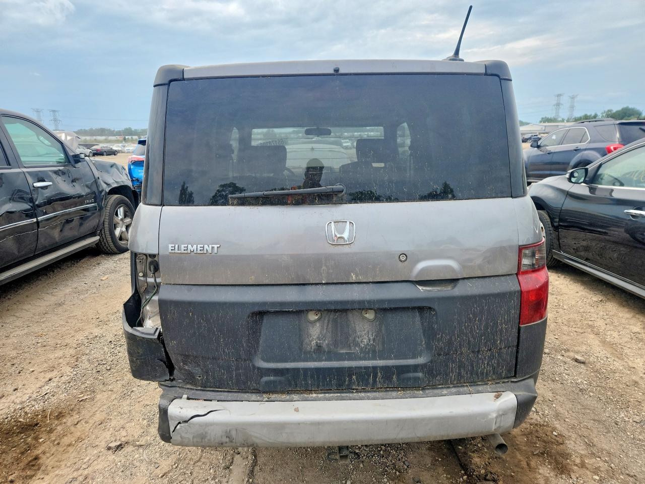 2005 Honda Element Ex Silver vin: 5J6YH17675L005451