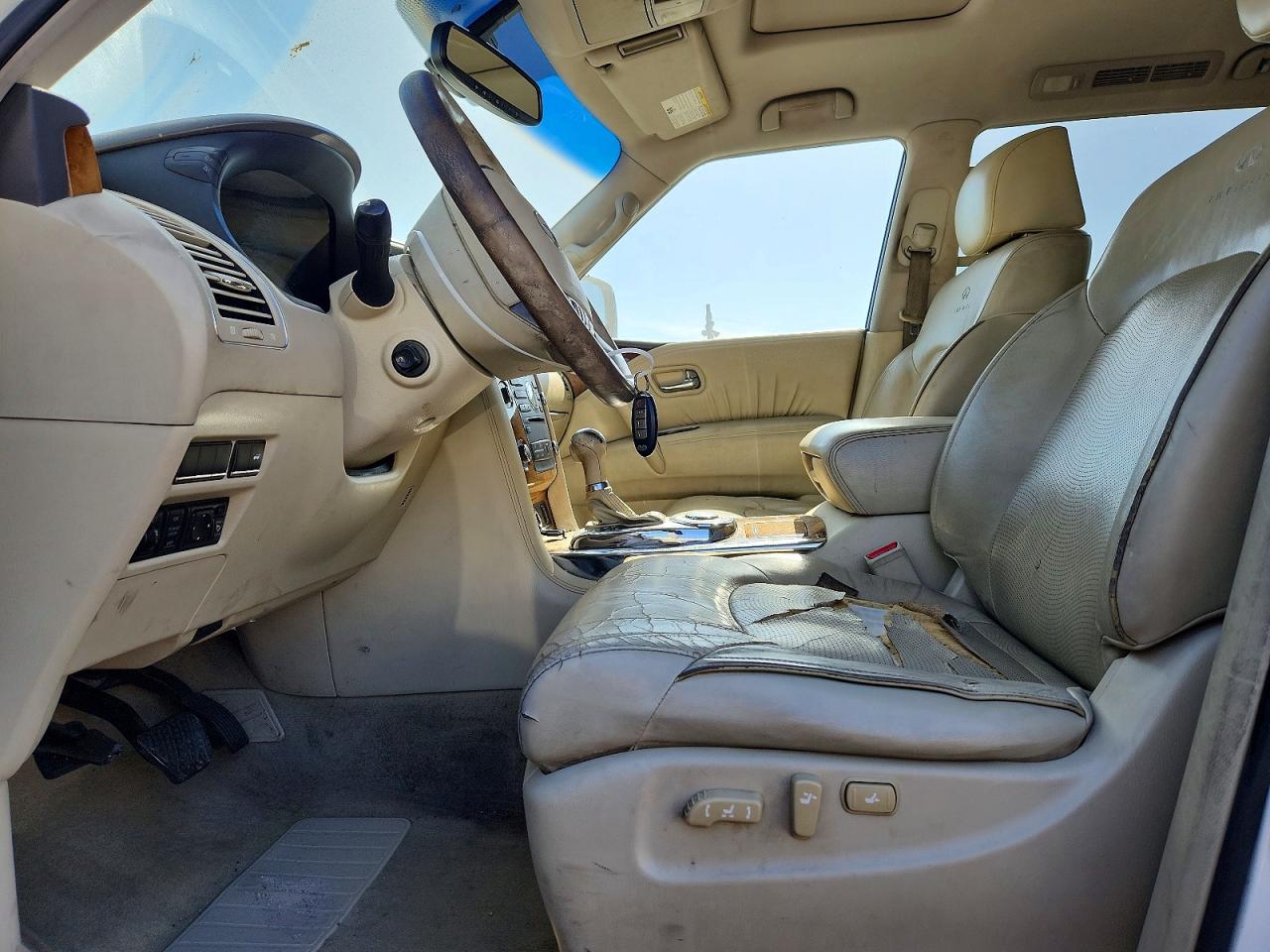 2011 Infiniti Qx56 Base White vin: JN8AZ2NF8B9501918