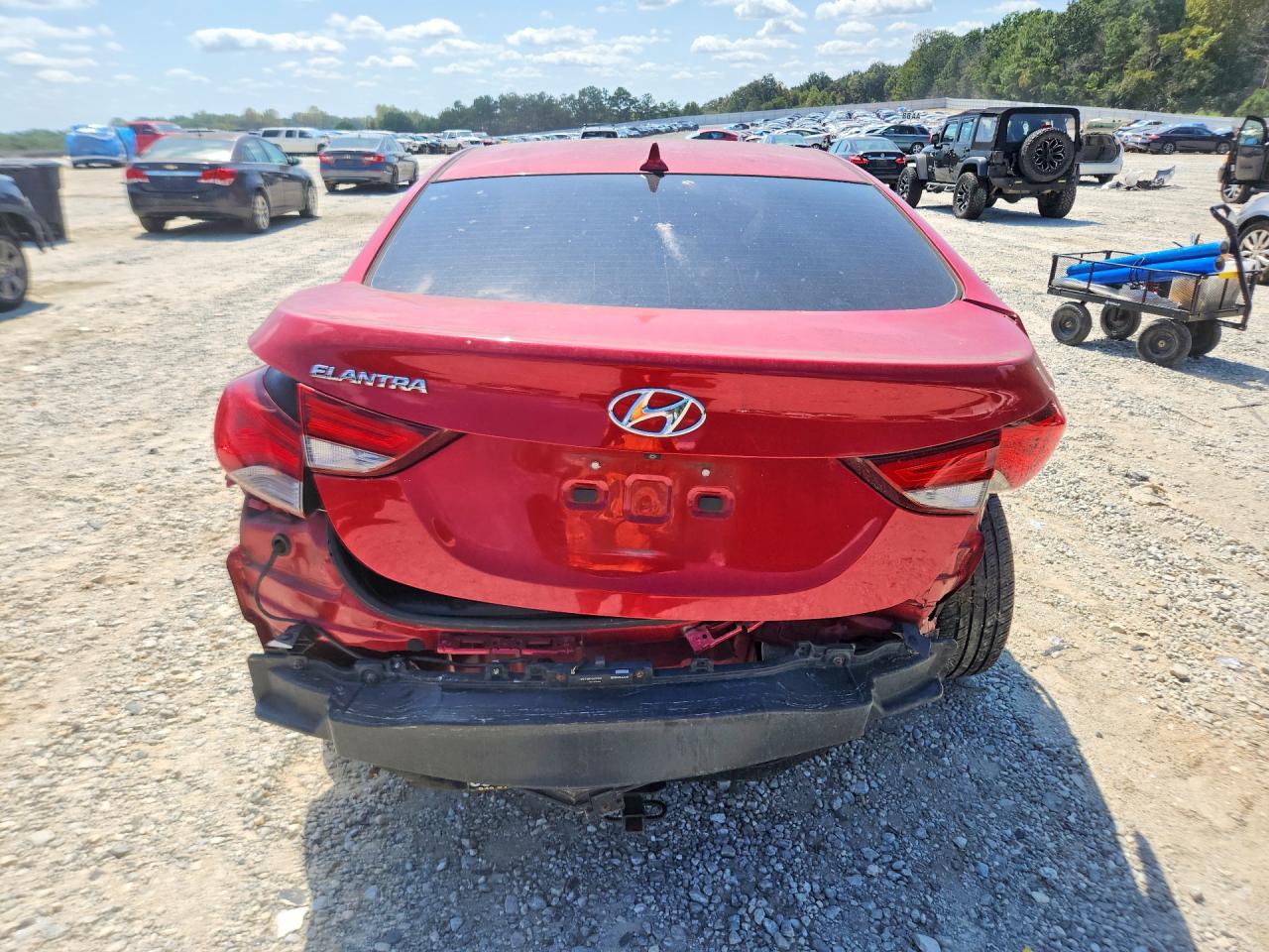2014 Hyundai Elantra Sport Red vin: KMHDH4AH4EU174252