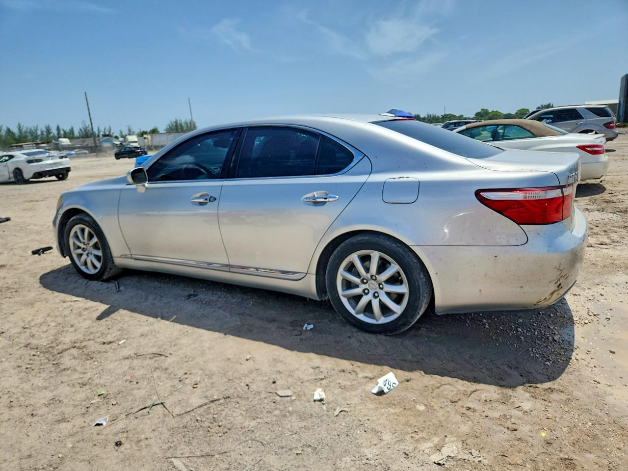 2008 Lexus Ls 460 Silver vin: JTHBL46F485056863