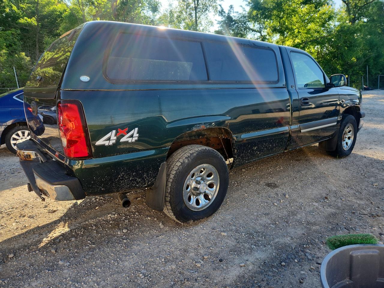 2006 Chevrolet Silverado K1500 Green vin: 1GCEK14T56E154080