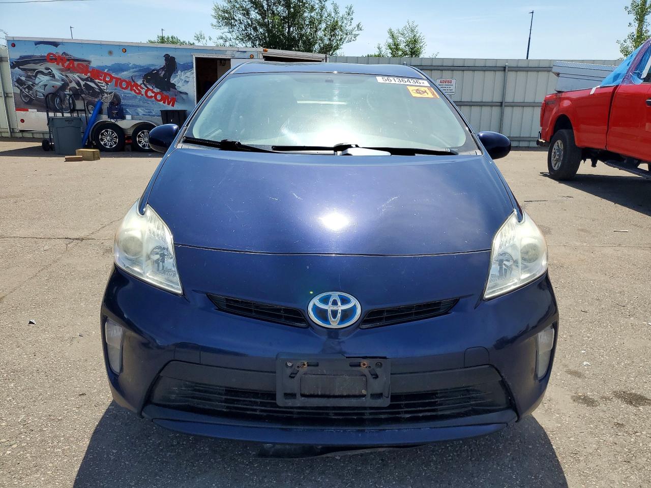 2014 Toyota Prius Three Синий vin: JTDKN3DU4E0365121