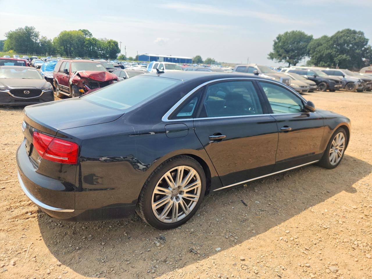 2012 Audi A8 L Quattro Black vin: WAURVAFD4CN008616