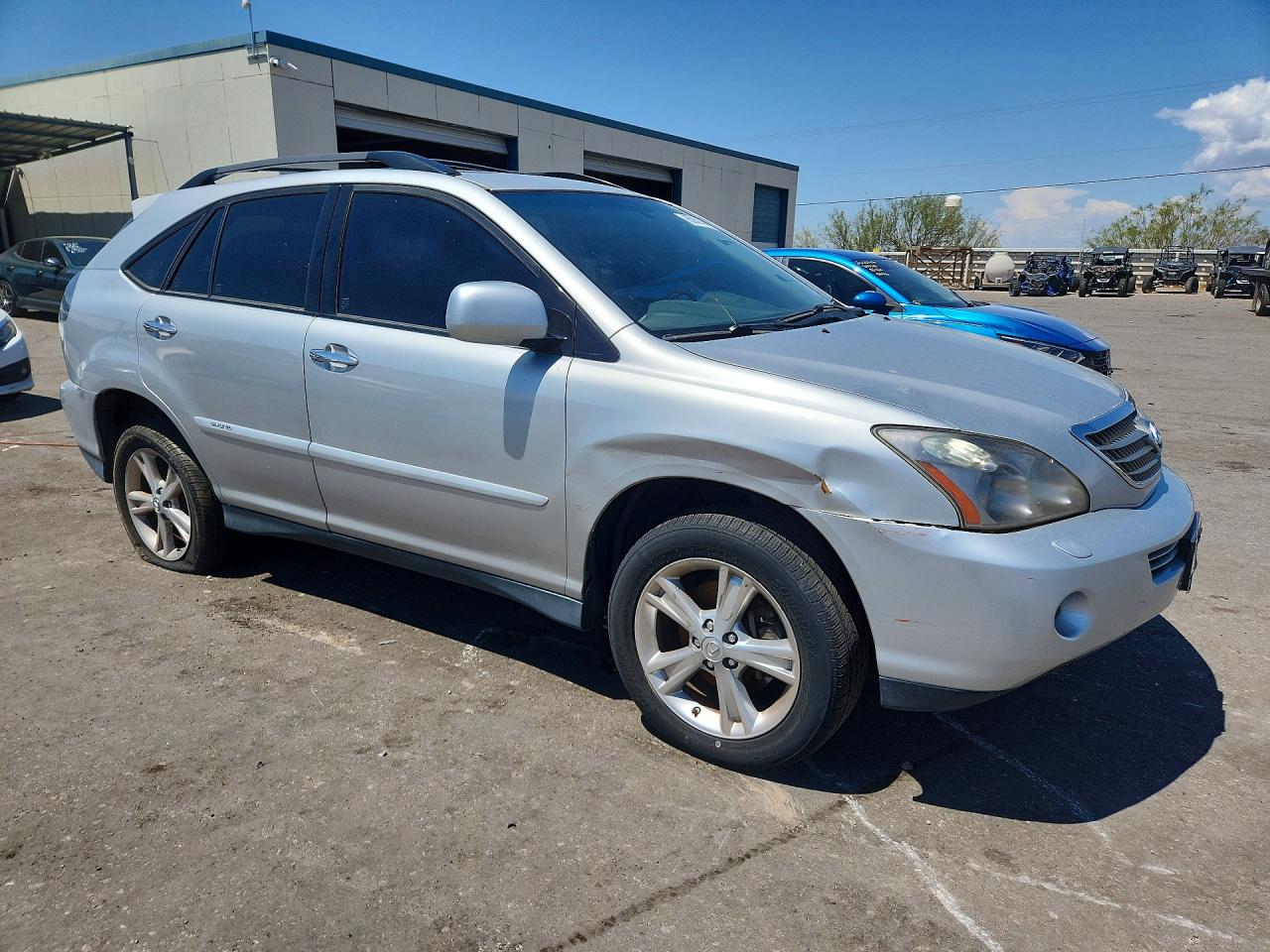 2008 Lexus Rx 400h Silver vin: JTJHW31U582043346