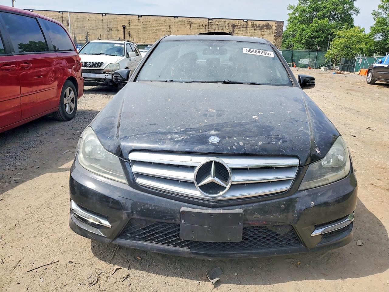 2012 Mercedes-benz C 250 Black vin: WDDGF4HBXCA622829