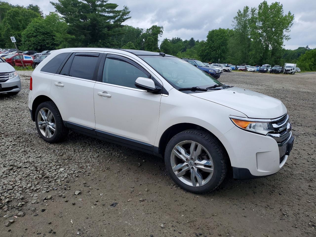 2013 Ford Edge Limited White vin: 2FMDK4KC4DBC72318