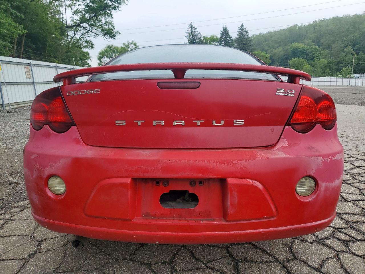 2004 Dodge Stratus R/t Red vin: 4B3AG52H84E108245