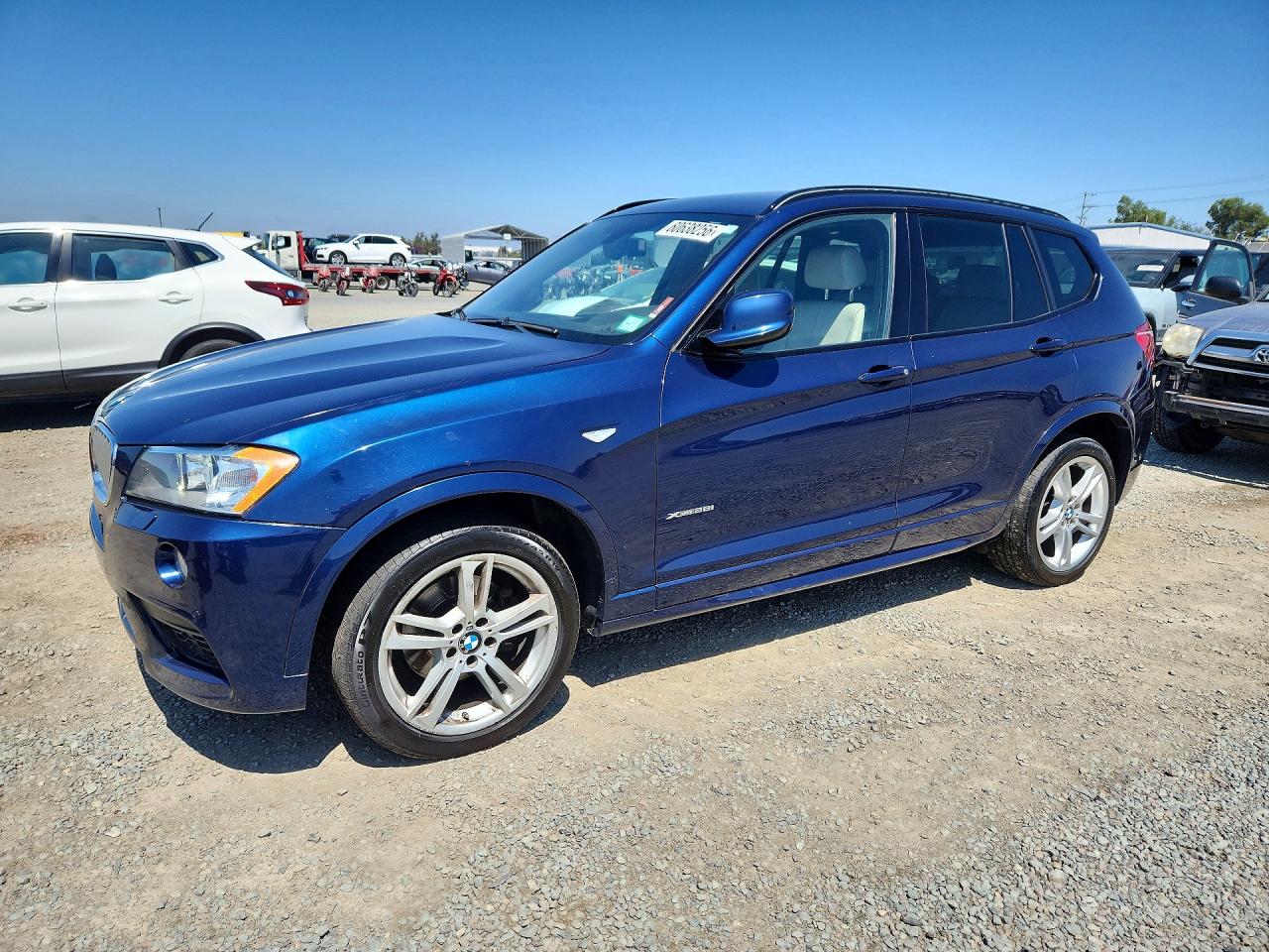 2014 Bmw X3 Xdrive28i Blue vin: 5UXWX9C56E0D31224