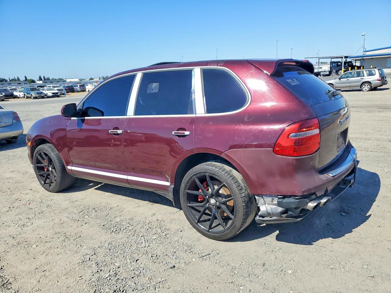 2008 Porsche Cayenne Turbo Темно-бордовый vin: WP1AC29P98LA91236
