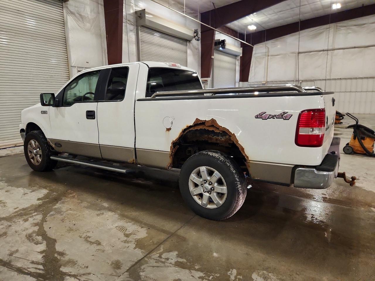 2005 Ford F150 White vin: 1FTPX145X5FB24254