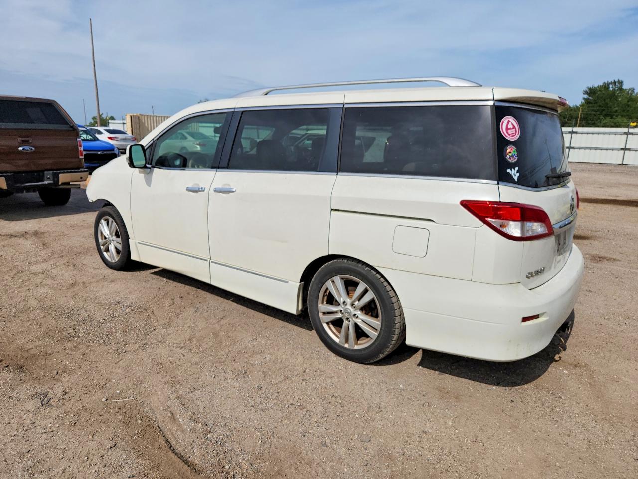 2012 Nissan Quest 3.5 S White vin: JN8AE2KP8C9040181