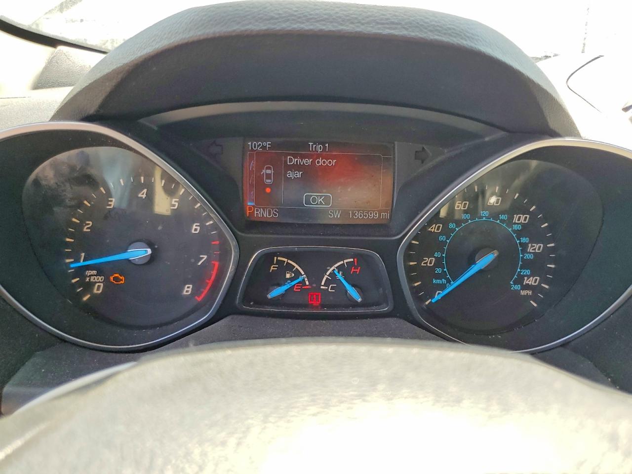 2014 Ford Escape Se Gray vin: 1FMCU0GX8EUE12005