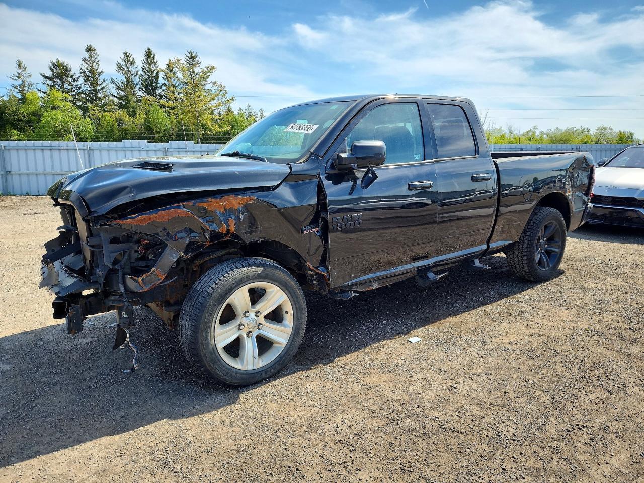 2015 Ram 1500 Sport Black vin: 1C6RR7HT9FS708482