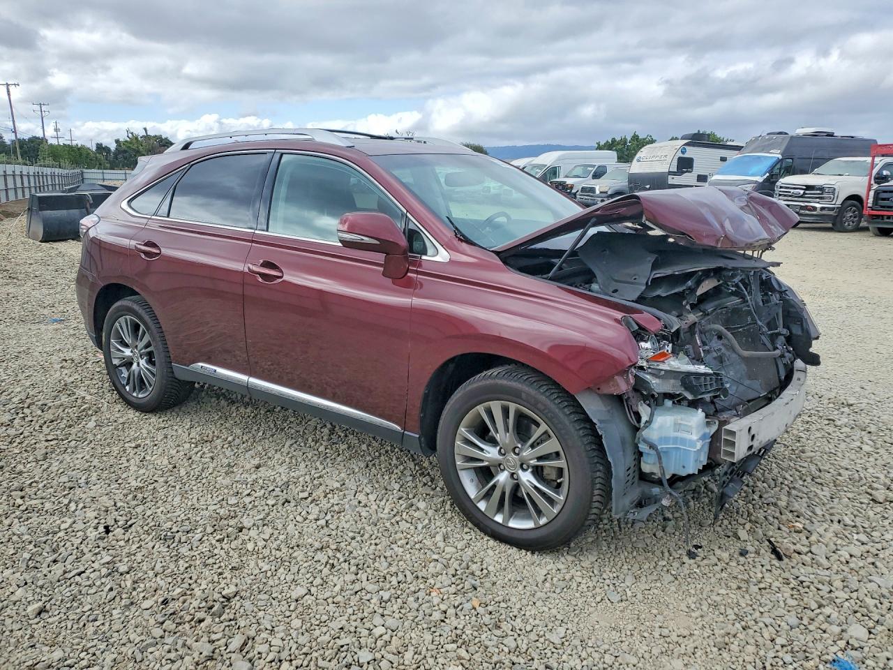 2013 Lexus Rx 450h Burgundy vin: JTJBC1BA4D2053688