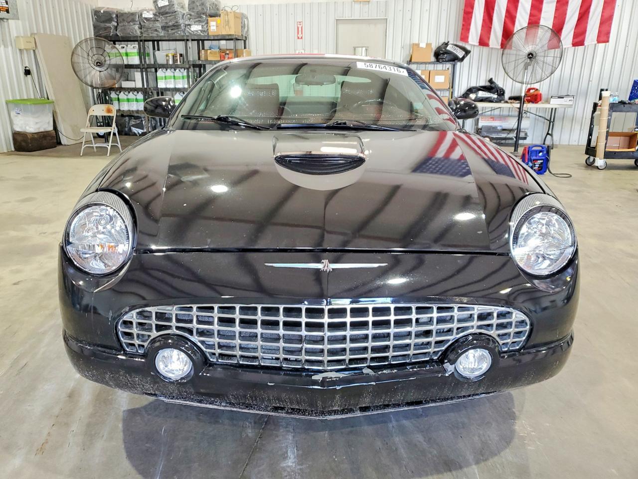 2002 Ford Thunderbird Black vin: 1FAHP60A02Y111037