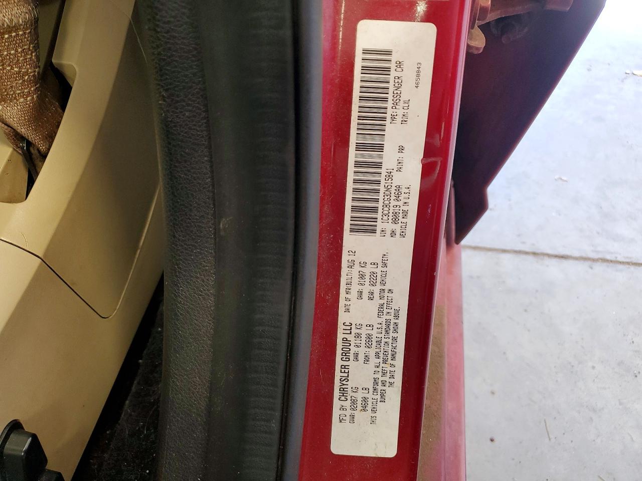 2013 Chrysler 200 Limited Red vin: 1C3CCBCG3DN515841