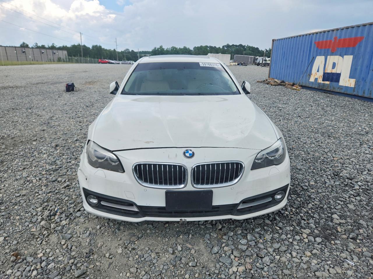 2015 Bmw 528 Xi White vin: WBA5A7C51FD628618