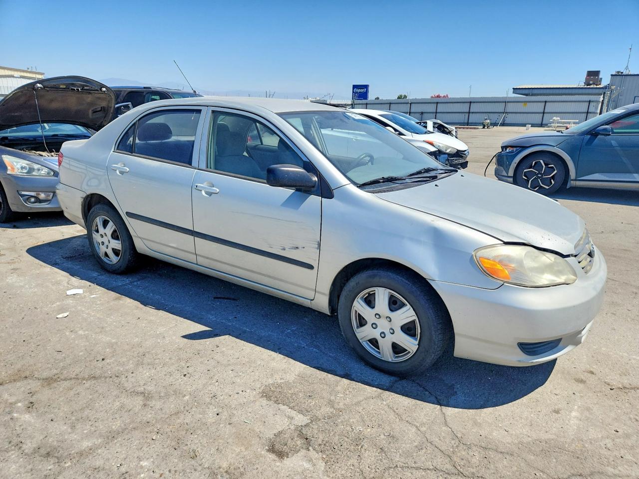 2003 Toyota Corolla Ce Silver vin: 1NXBR32E23Z007159