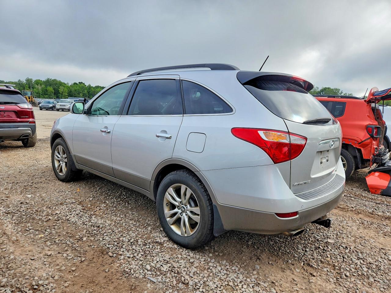 2012 Hyundai Veracruz Limited Silver vin: KM8NUDCC3CU200872