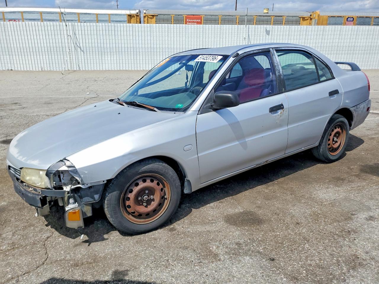 2001 Mitsubishi Mirage Es Silver vin: JA3AY26C51U042215