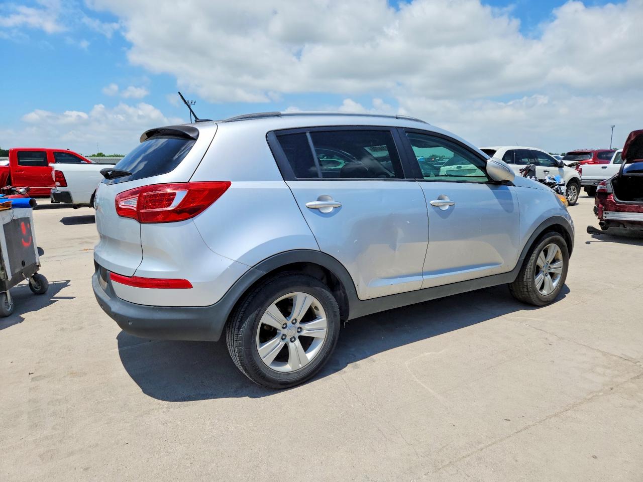 2012 Kia Sportage Lx Gray vin: KNDPB3A28C7261057