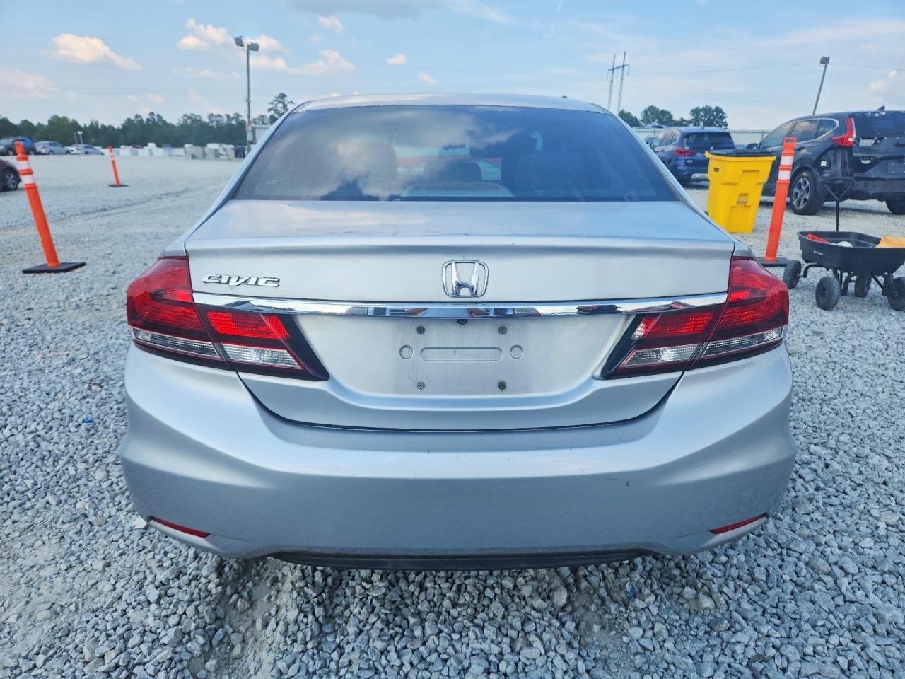 2014 Honda Civic Lx Silver vin: 2HGFB2F52EH503519