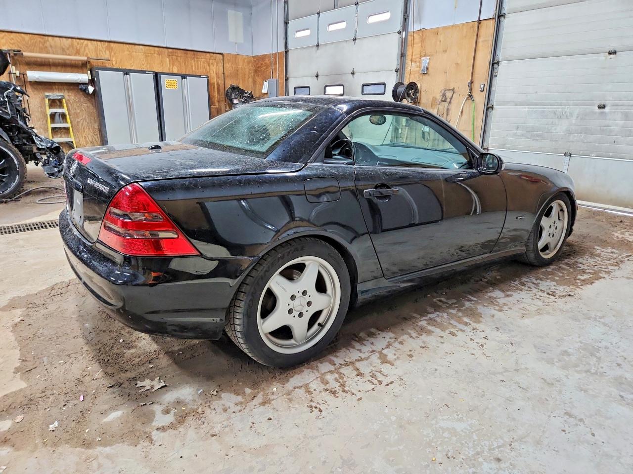 2001 Mercedes-benz Slk 230 Kompressor Black vin: WDBKK49FX1F184636