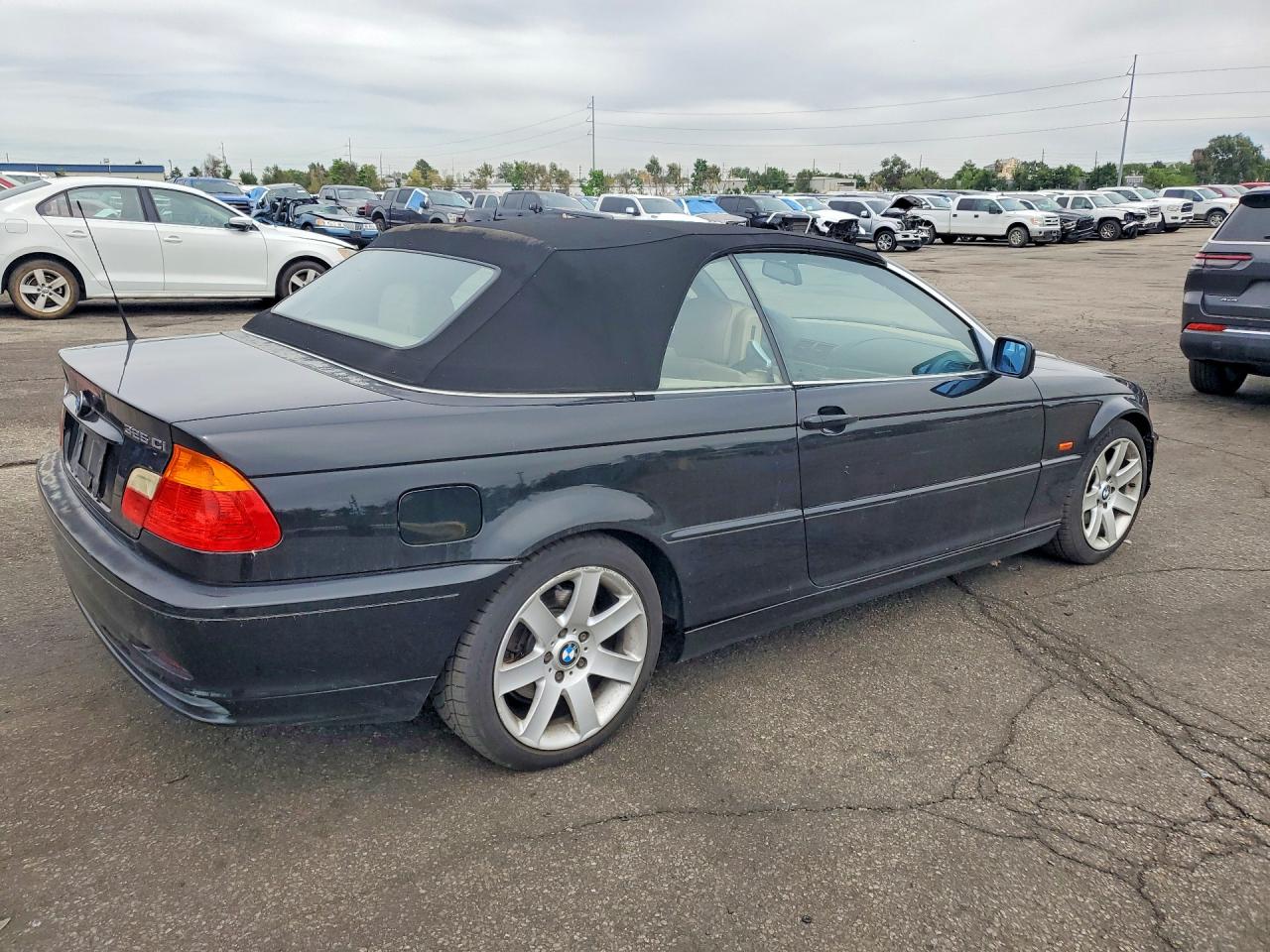 2001 Bmw 325 Ci Black vin: WBABS33421JY41989